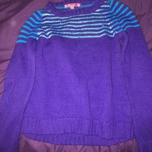 Multiple-Colored Sweater (Purple&Blue)